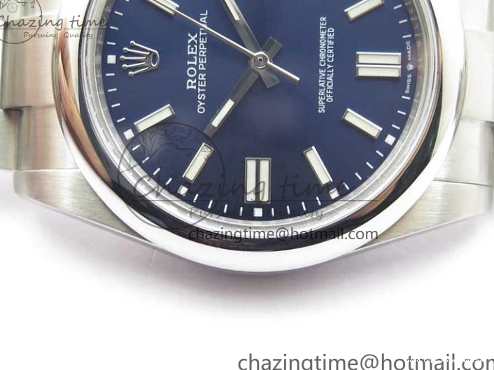 Best AAA Replica Sites Bracelet Best Blue 124300 Edition 41mm 2693 Upgraded Perpetual BP Oyster on Maker Dark Dial SS 1103